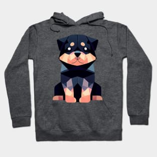 Geometric Rottweiler Puppy Hoodie